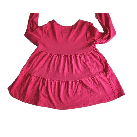 Isaac Mizrahi NWT Girls Pink Ruffle Blouse – Floral Embroidered Top Size L - Picture 3 of 12